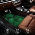 thumbnail image 5 of Daiia Green Leave Fern Printed Car Floor Mats Set of 4, Durable Non Slip Auto Floor Carpet, Car Interior Carpets Proof Foot Pads Anti-Slip Cushion Automoetive Accessories, 5 of 6