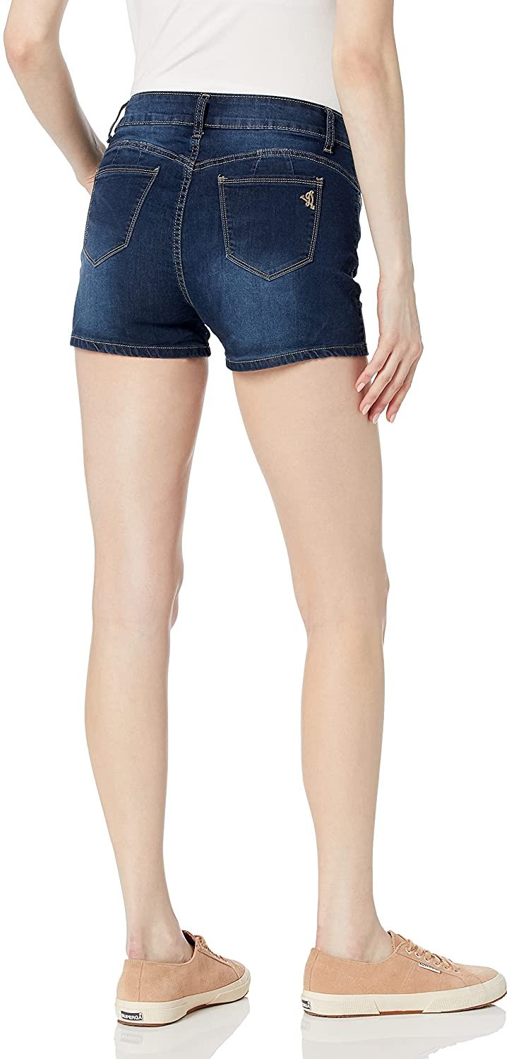 VIP JEANS Teen Girls's Super Cute Jeans Shorts Acid, Whisker Washed, 3 - image 2 of 2