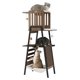 thumbnail image 1 of Árbol para Gatos Moderno Torre de 147 cm para Gatos Grandes Maine Coon con Rascador Percha Grande Hamaca y Almohadillas Extraíbles Color Grisáceo, 1 of 7
