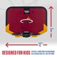 thumbnail image 4 of Franklin Sports NBA Miami Heat Mini Over the Door Basketball Hoop - Kids Indoor Mini Basketball Hoop with Basketball - NBA Fan Shop Mini Hoop for Bedroom + Office - Over the Door Mini Hoop Set, 4 of 12