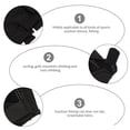 thumbnail image 4 of ORDDIART 1 Pair Mens Cycling Gloves for Golf Black Mesh Cloth Breathable M, 4 of 4