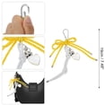 thumbnail image 2 of Unique Bargains 1 Pc Handbag Charm Knot Heart Bag Charm Yellow White, 2 of 5