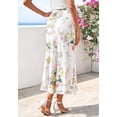 thumbnail image 5 of FreshPretty Satin Skirts for Women Trendy Spring Summer High Waisted Leopard Print Cocktail Wedding Long Silk Midi Skirt, 5 of 8