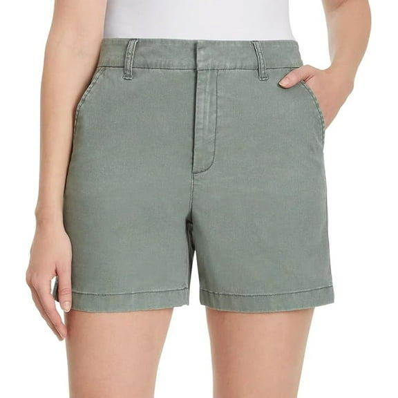 Gloria Vanderbilt Women's Chino Shorts, Green, 12