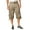 Khaki, variant on Pro Club Mens Cotton Twill Cargo Short Pants with Belt 30"-52"