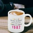 thumbnail image 2 of 40th Birthday Gift, 40th Birthday Mug, Best Friends 40th Gifts, Forty, 40, Born In 1982, Gift For Her, Women, Sister, Happy 40th Birthday, Ceramic Novelty Coffee Mugs 11oz, 15oz Mug, Tea, 2 of 3