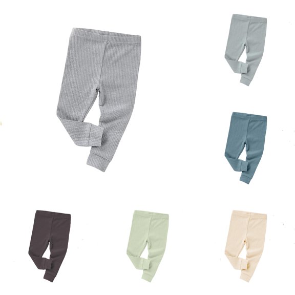 XIYON Toddler Boy Pants Soft Baby Leggings Solid Color Casual Trousers For Autumn Kids Breathable Comfort Stretchy Daily Wear Beach Trousers