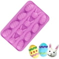 thumbnail image 4 of Molde De Silicona 3D Huevos De Conejo De Pascua Molde De Jabón Para Pastel De Chocolate Molde De Bandeja De Hielo Para Hornear Molde De Pudín De Hielo De Forma Redonda Para Hornear Vogacara HA023471-00, 4 of 7