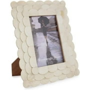 Handicrafts Home Picture Frames Scalloped Pattern Inspired Handmade Bone Inlay Gifts Photo Frame  4x6 inch