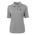 thumbnail image 2 of Women's Cutter & Buck Gray Louisville Cardinals Team Virtue Eco Pique Recycled Polo, 2 of 3