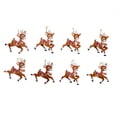 thumbnail image 3 of Kurt Adler 4-Inch Wooden Reindeer 8-Piece Ornament Set, 3 of 4