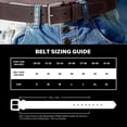 thumbnail image 4 of Wrangler Leather Belts for Men Adult, Casual Everyday Men's Belts for Jeans & Khakis, Brown, Size 42, 4 of 8