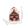 thumbnail image 3 of PONPRNGY 1Pc Gingerbread House Ornaments for Tree, Acrylic Gingerbread Christmas Decor with Rope, Xmas Hanging Ornaments for Tree Holiday Party New Year Home Decorations, 3 of 9