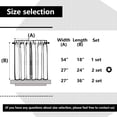 thumbnail image 5 of LUCKUP Farmhouse Kitchen Curtains Buffalo Plaid - Tiers Curtains for Windows Light Filtering Rod Pocket Thermal Insulated or Home Bedroom Cafe Decor Window Treatments, 27” W x 24” H-2 Pcs, Black, 5 of 7
