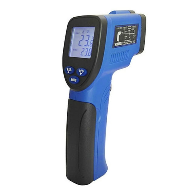 Pistola de medición de temperatura infrarroja Pantalla digital Termómetro industrial Termómetro Carevas Instrumento de diagnóstico de fallas