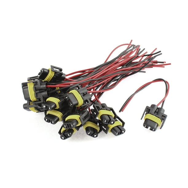 20 Pcs H11 Headlight Fog lively Connector Socket for Car