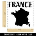 thumbnail image 2 of France Country Solid with Text Self-Inking Rubber Stamp Ink Stamper - Brown Ink - Small 1 Inch, 2 of 7