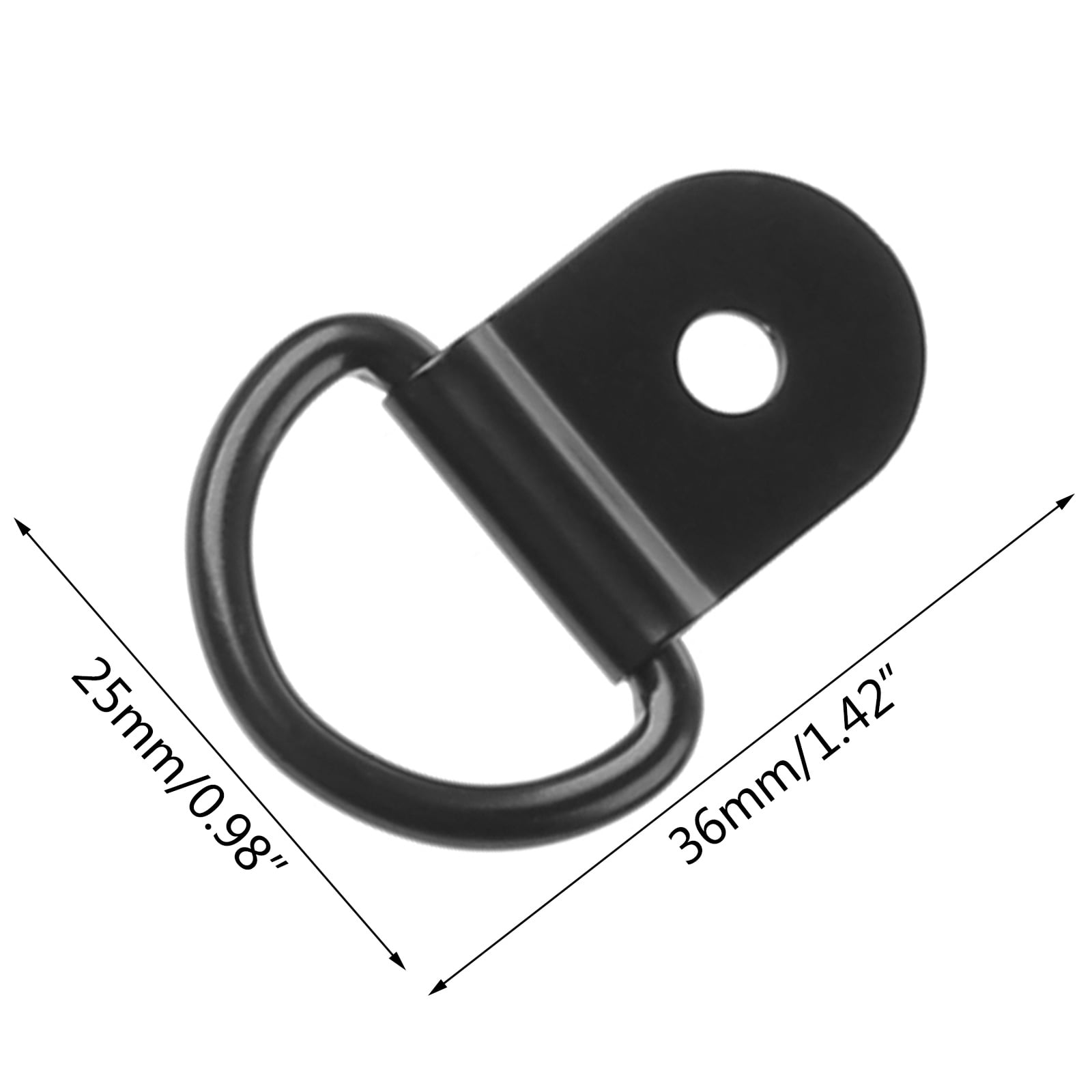 tegongse 20Pcs D Ring Tie Down Small Steel D Rings Anchor Lashing Ring for Loads on for Case Truck Cargo Trailers RV Boats
