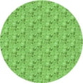 thumbnail image 1 of Ahgly Tapis Rond Lavable en Machine Intérieur Transitionnel Vert Émeraude, 5 Pieds Rond, 1 of 7