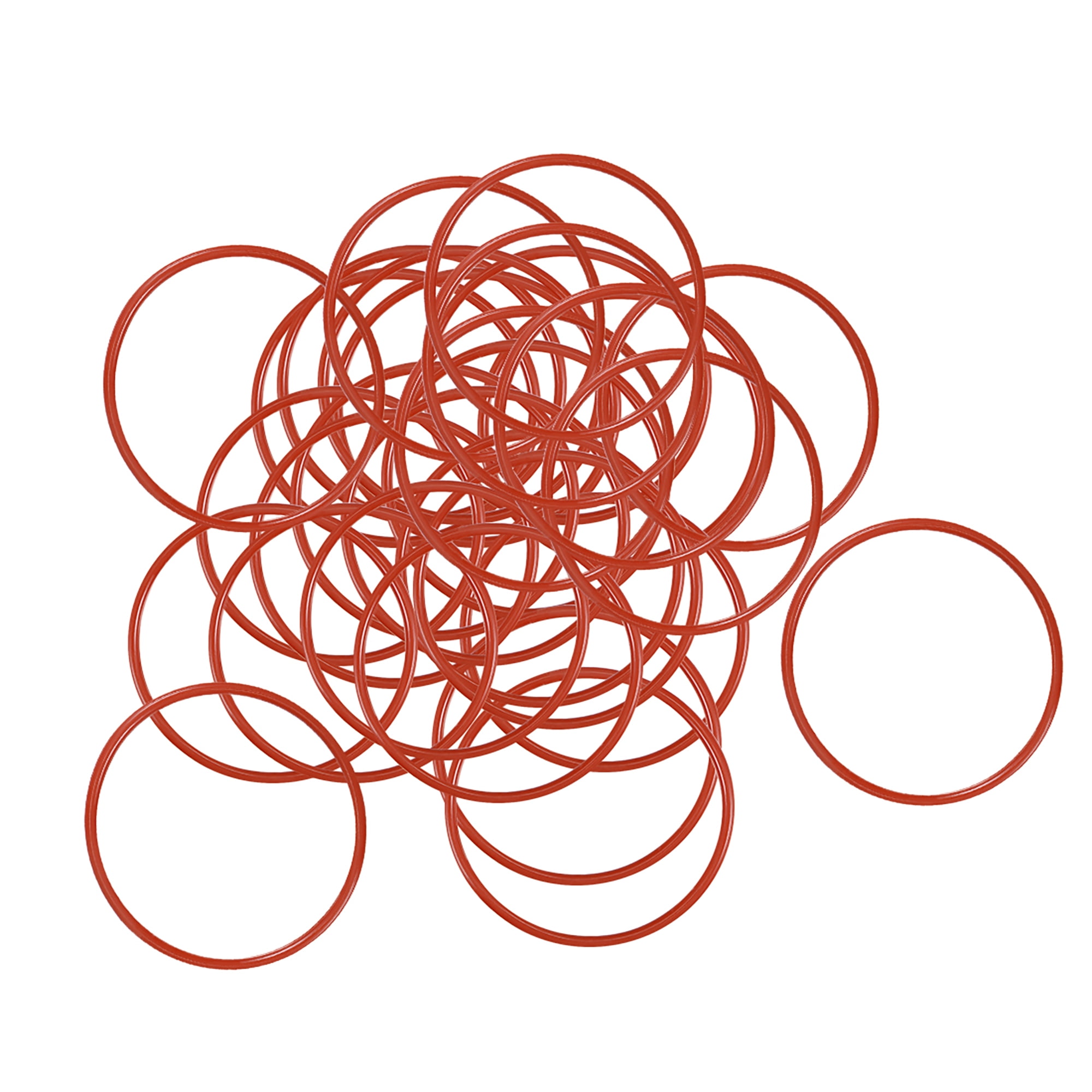 Silicone O Rings 32mm Od 29mm Inner Diameter 1 5mm Width Seal Gasket Red 30pcs Walmart Com