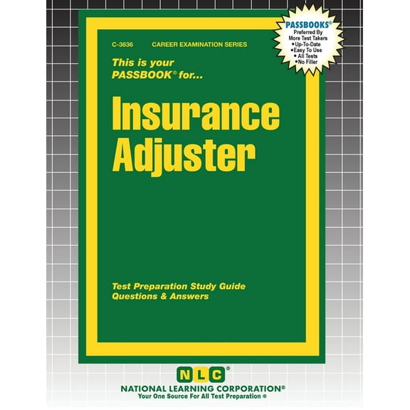 Career Examination Insurance Adjuster, Book 3636, (Paperback)