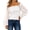 White, variant on Aayomet Shirts For Women Trendy Women's Classic-Fit Long-Sleeve Crewneck T-Shirt,Beige S