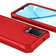 thumbnail image 5 of GW USA for BLU View 5 Pro 5G B170D Case with Screen Protector,BLU View 5 Pro Phone Case Full Body Protective Soft TPU Bumper Raised Corner Edge Military Grade Shockproof Cover - Red, 5 of 5