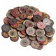 thumbnail image 4 of Inteprter 100 Uds patrón al azar botón de flor pintura forma redonda Retrol botones surtidos Kit flor DIY agujeros botón de costura Type6 NO6 Inteprter CBP119693, 4 of 4