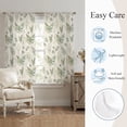 thumbnail image 5 of Green Botanical Sheer Curtains 72 Inch Length 2 Panels Set, Farmhouse Vintage Floral Leaves Voile Window Treatment Rod Pocket Curtains Sheers Drapes for Bedroom/Living Room/Kitchen 52"x72"x2, 5 of 8