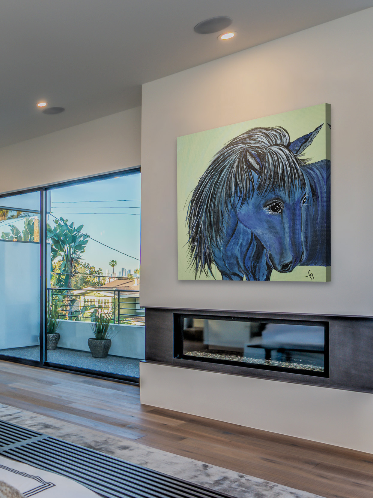 "Cookie Connemara Horse" Painting Print on Wrapped Canvas