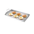 thumbnail image 6 of 32x16 in Flat Top Griddle Stainless Steel Universal BBQ Grill Pan Cookware Silver, 6 of 9