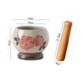 thumbnail image 2 of Mortar and Pestle Set Herb Grinder Multifunctional Seasoning Masher Ceramic Manual Spice Bowl, 2 of 6