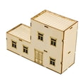 thumbnail image 3 of Miniature House Model Wooden Architecture Diorama Scene Finished Collectible for Adults Kids Desktop Display, 3 of 9