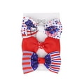 thumbnail image 2 of MEICHEN Women's 3 Pcs Hair Bows Independence Day 250th Anniversary Patriotic Bowknot Headband for Girls 4th of July American Flag Hair Accessories, 2 of 3