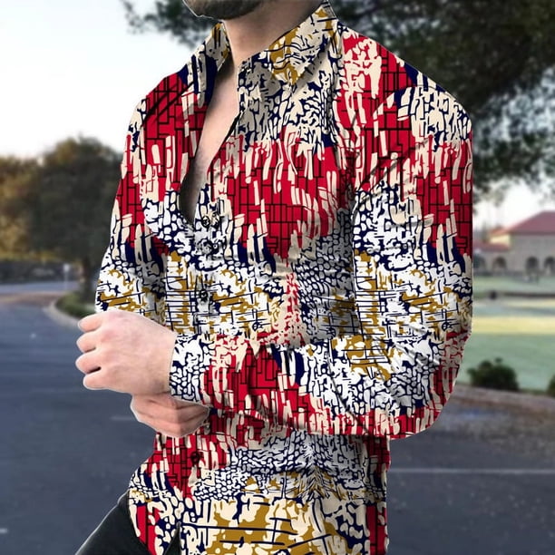 Camisas de manga larga para hombre y mujer camisas informales con estampado gráfico de tigre Harajuku camisetas de fiesta Y2K con solapa primavera y otoño