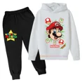 thumbnail image 1 of Sudadera con capucha de Super Mario bros para niños, traje de pantalones, abrigo informal para niños y niñas, sudadera de algodón de manga larga de Pokémon, ropa deportiva para niños, 1 of 1