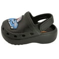 thumbnail image 3 of Hot Wheels Toddler Boys' Clogs with Adjustable Strap - Black with Blue Car Patch, Size 4, 3 of 8