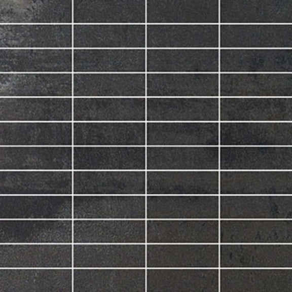 The Tile Life Metallica 4" x 4" Black Semi-Polished Porcelain TIle Sample, 1 Piece