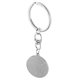 thumbnail image 1 of unbranded Basketball Keychain Silver Stainless Steel Sports Ball Charm Car Ornament Backpack Accessory, 1 of 7