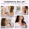 thumbnail image 2 of Lavender Essential Oil Roll On – Pre-diluted Calming Lavender Oil for Relaxation, Sleep & Skin Care, Aromatherapy Roller, Lavender Roller Ball, Calming Gifts for Women, Men by Fiora Naturals, 2 of 7