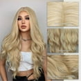 thumbnail image 5 of LHWEN Women's Long Blonde Curly Wig Synthetic Fiber Heat 28 Inch Adjustable Cap Natural Color for Hallowee-n Theme Party Daily Wear Soft Silky Glamorous Full Hair Size, 5 of 7