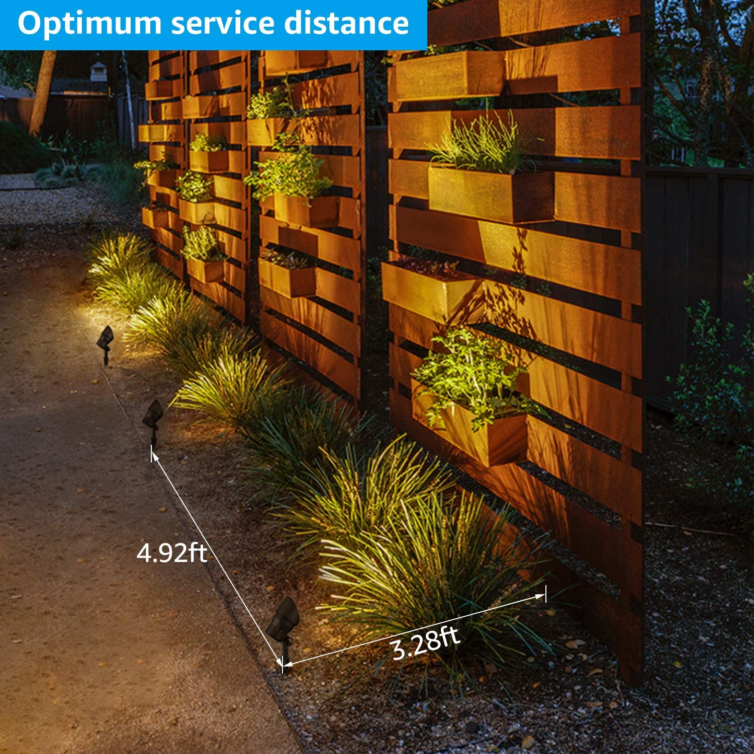 LEONLITE 8-Pack LED Outdoor Lawn Spotlight Light, 4W, CRI90+, IP65  Waterproofnbsp;Pathway Landscape Lighting Fixture, ETL Listed, for  Pathway, Garden,nbsp;Yard, 3000K Warm White