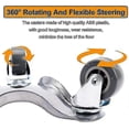thumbnail image 3 of 4 Pack 6 Inch Steel Tri-dolly Set For Moving Furniture And Appliances 220lbs Load Capacity, 3 of 5