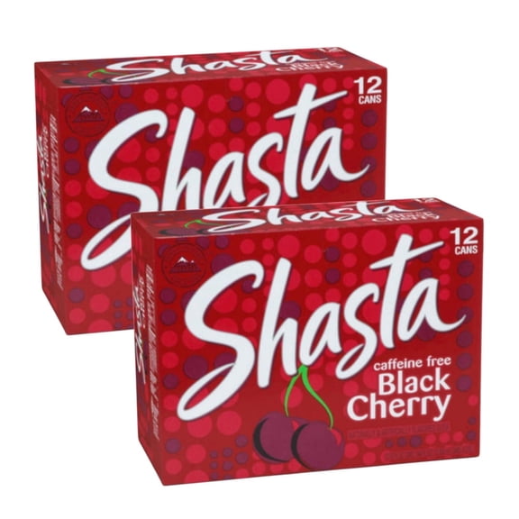 Shasta Black Cherry Soda - 24 Cans