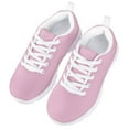 thumbnail image 3 of Pzuqiu Kids Walking Shoes Simple Pure Pink Comfortable Fashion Running Shoes Breathable Air Mesh Sneakers for Child Size 11, 3 of 7