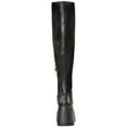 thumbnail image 3 of Wild Pair Womens Enchantt Faux Leather Tall Wedge Boots, 3 of 3