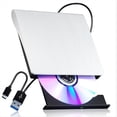 thumbnail image 3 of Grabadora de CD/DVD/RW Externa USB 3.0 Tipo C, Reproductor de DVD Portátil, Lector de Unidades Ópticas, 3 of 6