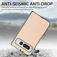 thumbnail image 5 of Allytech Phone Case for Google Pixel 9 Pro Fold, Fibre Texture Design Shockproof Drop Protection Anti-Scratch TPU Back Cover Case for Google Pixel 9 Pro Fold - Khaki, 5 of 7