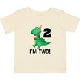 thumbnail image 3 of Inktastic 2nd Birthday Dinosaur 2 Year Old Boys Baby T-Shirt, 3 of 5