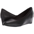thumbnail image 2 of Clarks Womens Mallory Almond Toe Casual Slide Sandals, Black Suede, Size 8.5, 2 of 4